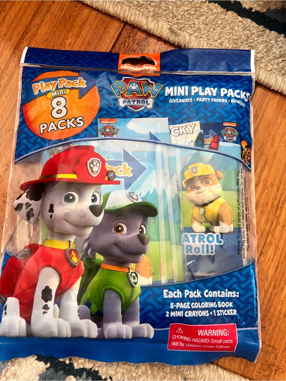 Paw Patrol Play Packs, Set of 8